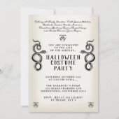 Invitation Parti du serpent d'Halloween adulte (Devant)