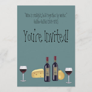 Invitation Parti du vin et du fromage+Devis