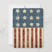 Invitation Parti électoral du drapeau patriotique (Dos)