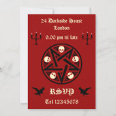 Invitation Parti gothique imprimable (Dos)