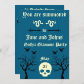 Invitation Parti gothique imprimable (Devant / Derrière)