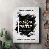 Invitation Parti Grunge Block moderne