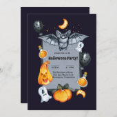 Invitation parti halloween (Devant / Derrière)