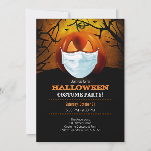 Invitation Parti Halloween (Devant)