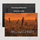 Invitation parti halloween (Devant / Derrière)