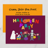 Invitation Parti Halloween (Devant / Derrière)