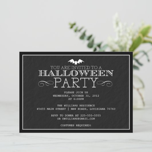 Invitation Parti Halloween (Debout devant)