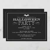 Invitation Parti Halloween (Devant / Derrière)