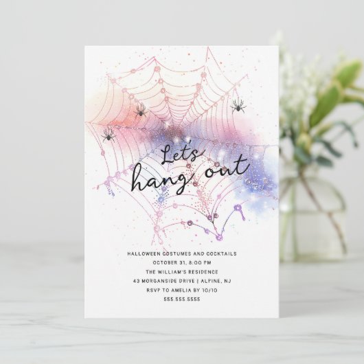 Invitation Parti Halloween moderne (Debout devant)