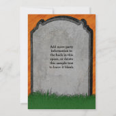 Invitation Parti Halloween| Traverses du crâne gravide de Tom (Dos)