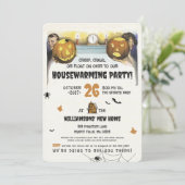 Invitation Parti hanté du réchauffement de la maison (Debout devant)