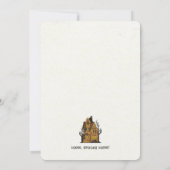 Invitation Parti hanté du réchauffement de la maison (Dos)