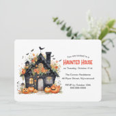 Invitation Parti Haunted House (Debout devant)