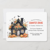 Invitation Parti Haunted House (Devant)