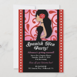 Invitation Parti Hen espagnol 311