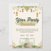 Invitation parti Iftar ramadan (Devant)