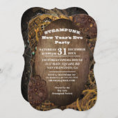 Invitation Parti industriel Steampunk (Devant / Derrière)