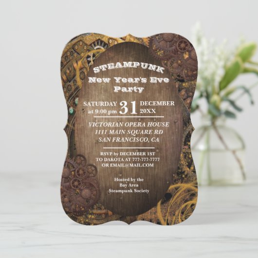 Invitation Parti industriel Steampunk (Debout devant)