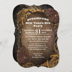 Invitation Parti industriel Steampunk