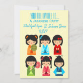 Invitation Parti japonais sur le thème du Japon (Devant)