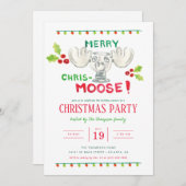 Invitation Parti Joyeux Chris-Moose de National Lampoon (Devant / Derrière)