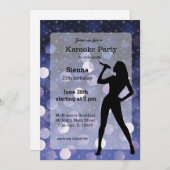 Invitation Parti karaoké (Devant / Derrière)