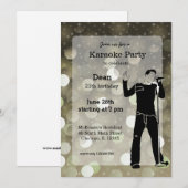 Invitation Parti karaoké (Devant / Derrière)