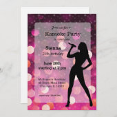 Invitation Parti karaoké (Devant / Derrière)