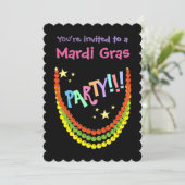 Invitation Parti Mardi Gras (Debout devant)