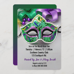 Invitation Parti Mardi Gras