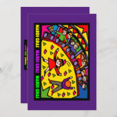Invitation Parti Mardi Gras (Devant / Derrière)
