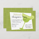 Invitation Parti Margarita (Devant / Derrière)