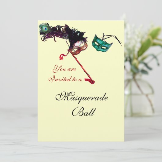 INVITATION PARTI MASQUERADE (Debout devant)