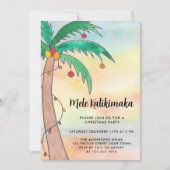 Invitation Parti Mele Kalikimaka (Devant)