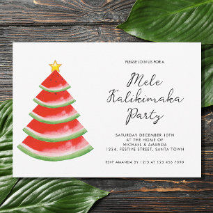Invitation Parti Mele Kalikimaka
