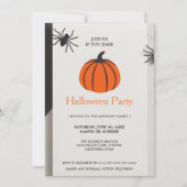 Invitation Parti minimaliste d'Halloween (Devant)