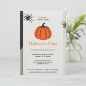 Invitation Parti minimaliste d'Halloween (Debout devant)