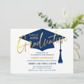 Invitation Parti Moderne Simple Grad Grad Graduation (Debout devant)