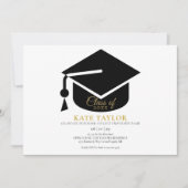 Invitation Parti Moderne Simple Graduation (Devant)