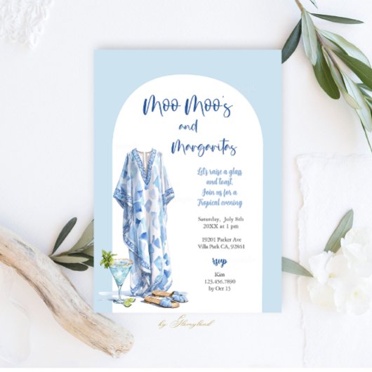 Invitation Parti Moo Moo & Margaritas