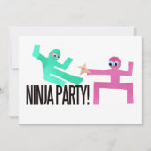 Invitation Parti Ninja (Devant)