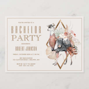 Invitation Parti officiel des Gentlemen Bachelor