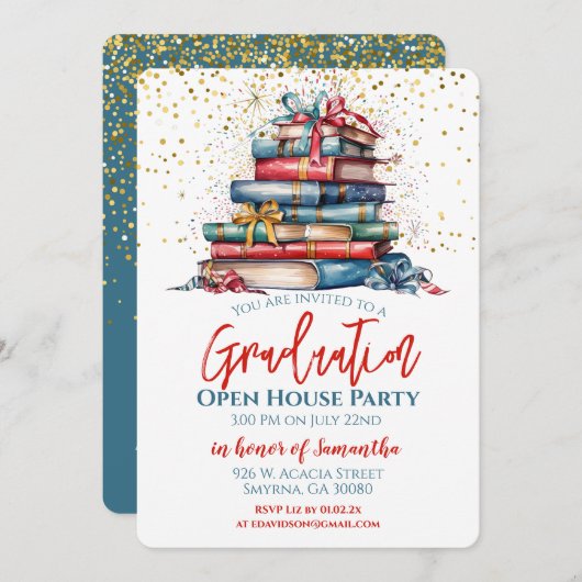 Invitation Parti Open House (Devant / Derrière)