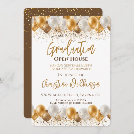 Invitation Parti Open House (Devant / Derrière)