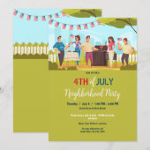 Invitation Parti patriotique de voisinage (Devant / Derrière)