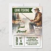 Invitation Parti Pêcheur Scène Pêcheur Parti de retraite (Devant)