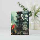 Invitation Parti pirate (Debout devant)