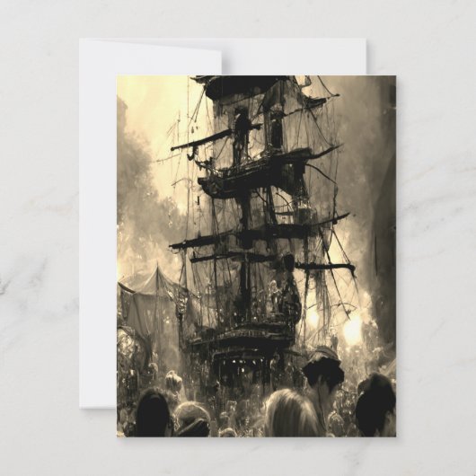 Invitation Parti pirate (Dos)