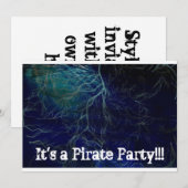 Invitation Parti Pirate (Devant / Derrière)