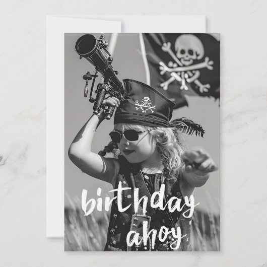 Invitation Parti pirate (Devant)